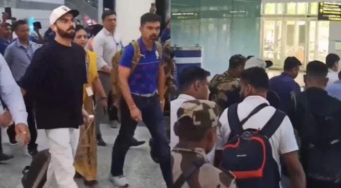 Virat Kohli arrives in kolkata ahead of the KKR match 