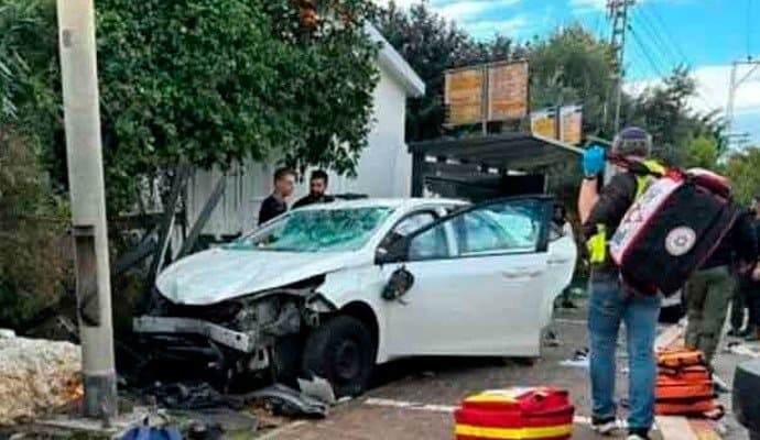 two palestine person knife attack at israel road