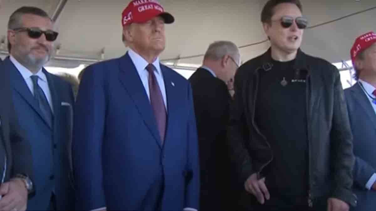 Donald Trump joins Elon Musk for SpaceX Starship rocket launch gnr