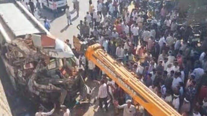  12 dead, 40 injured as bus crashes into culvert in Rajasthan's Sikar gnr 