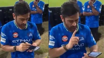 Ms Dhoni scolds fan for autograph request-video goes viral