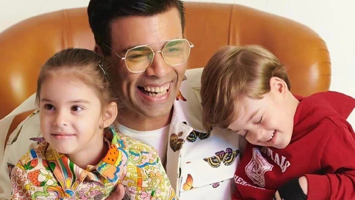 Karan Johar shares a funny video of his children yash and roohi