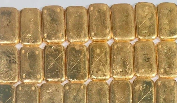 Gold Biscuits Rescued, One Arrest