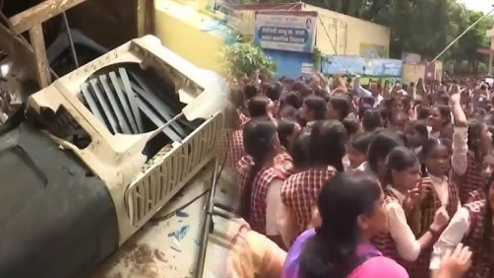 students protest harsh treatment by school official in bhopal government school gnr