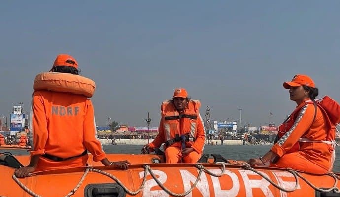  11 women members of National Disaster Response Force deployed at gangasagar mela