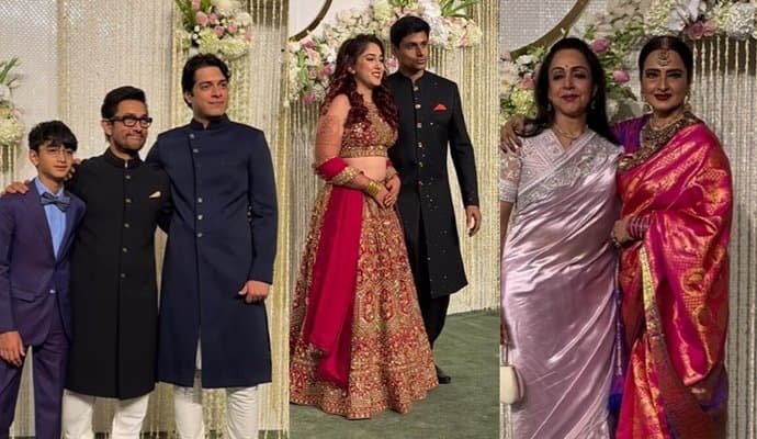 Ira Khan wedding reception: From Rekha to Hema Malini all celebs grace the happy occasion