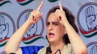 negative politics priyanka gandhi slams govt gnr