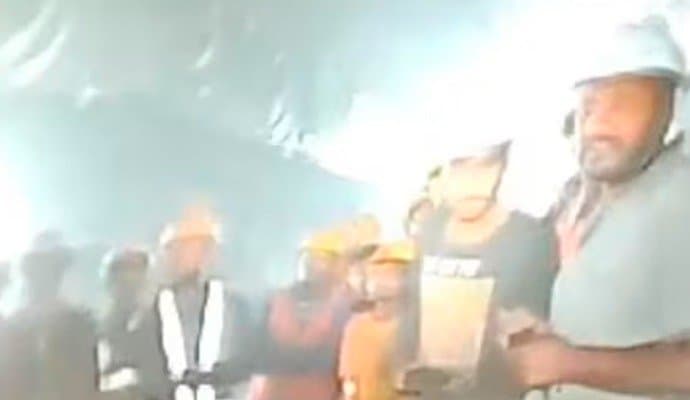 First Visuals Of Workers Trapped In Uttarkashi Tunnel