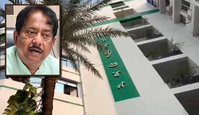 ed raids on jyotipriya mallick office at aranya bhawan