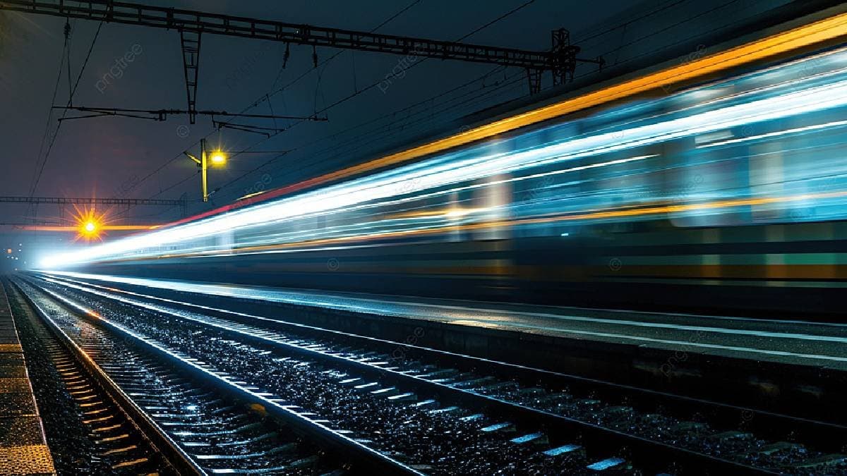 Why does Indian Railways train run faster at night 