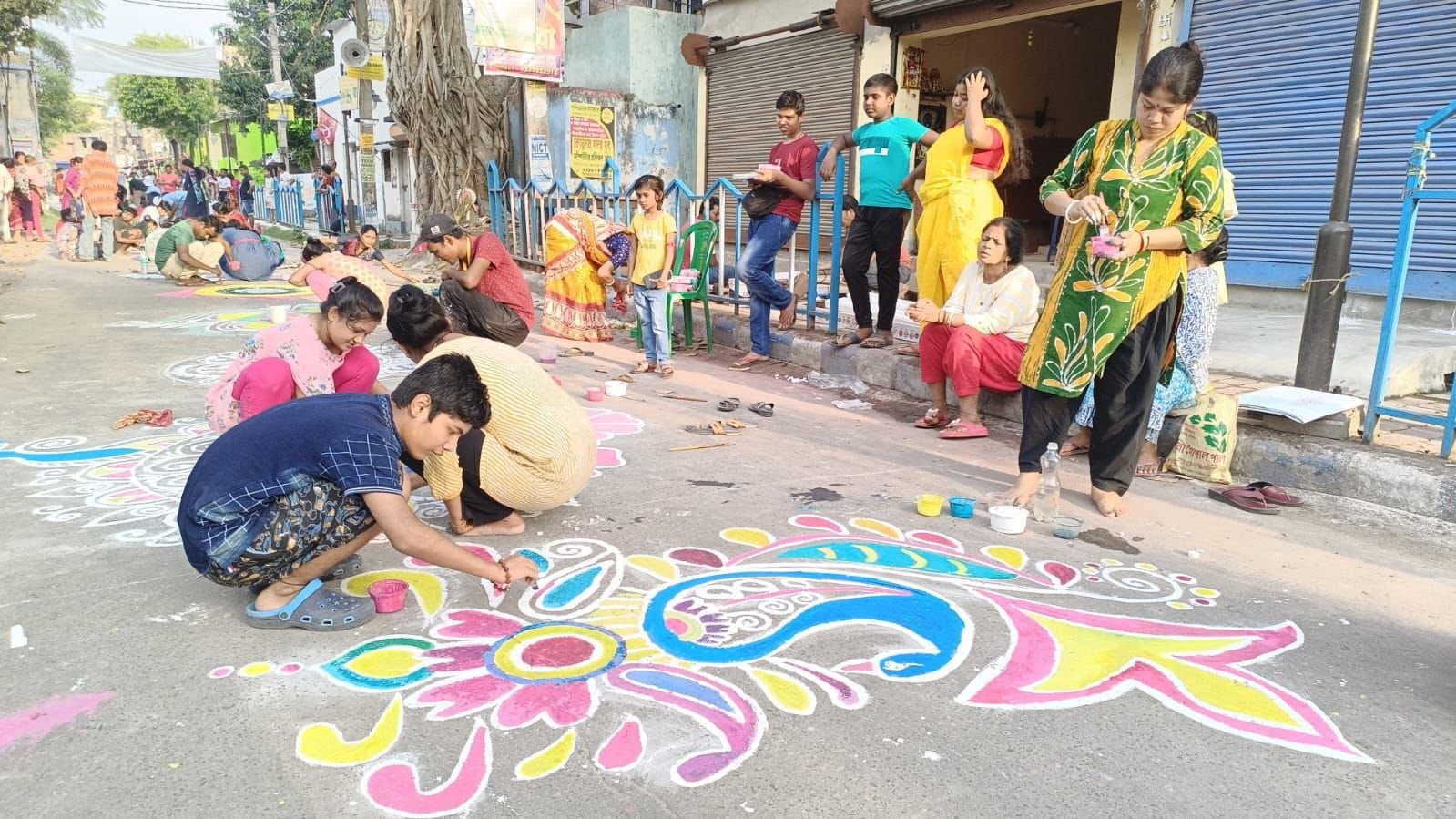 Alpana Festival in Rishra before Dolyatra