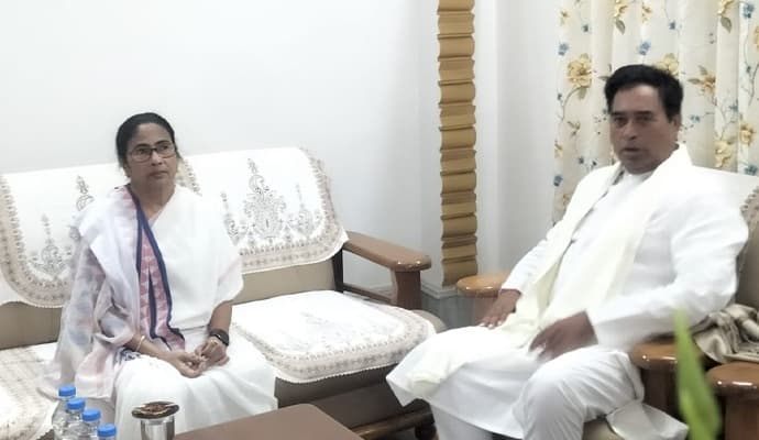 Chief Minister Mamata Banerjee meet BJP MP Anant Maharaj