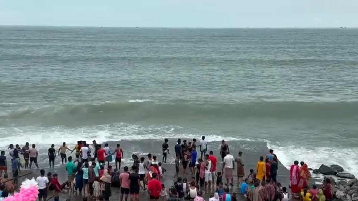 Strict Surveillance on Sea Bathing as Locals Fearful After Earthquake in digha gnr