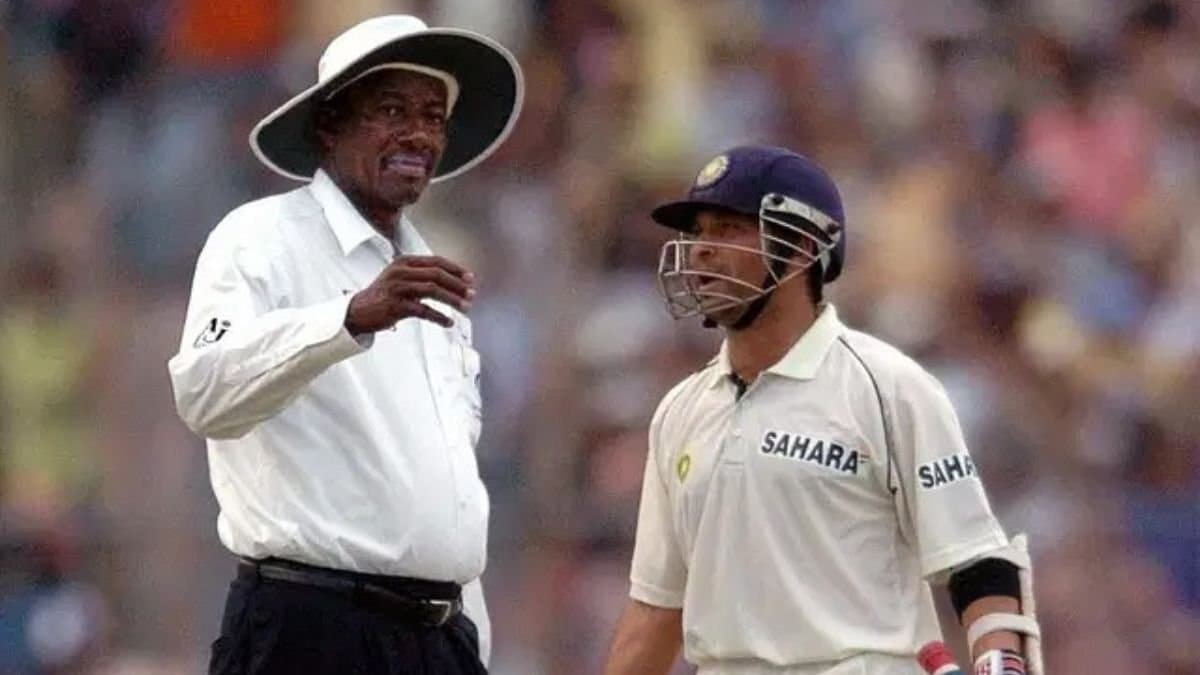  Sachin Tendulkar posted about Steve Bucknor on social media spt