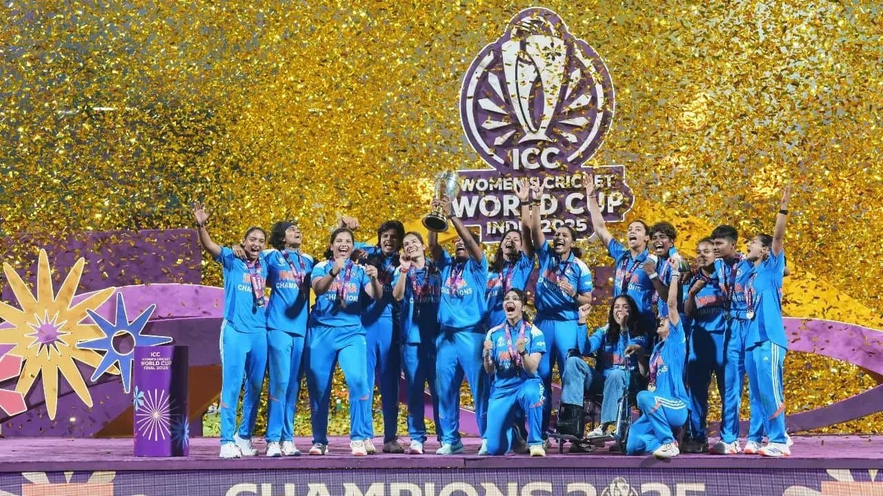 Smriti Mandhana was emotional as India defeated South Africa to win their maiden ICC Womens World Cup 2025