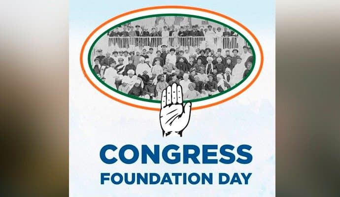 Rahul Gandhi, Mallikarjun Kharge gather at party office to celebrate Congress Foundation Day