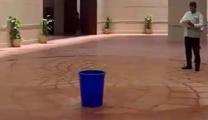 Opposition MPs jab BJP over Parliament roof leakage gnr