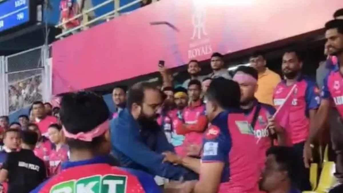 Rajasthan Royals Fans Fight Among Themselves During IPL 2025 Match