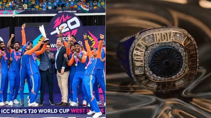 bcci presents diamond studded champions rings to rohit sharma's t20 world cup winning team spt