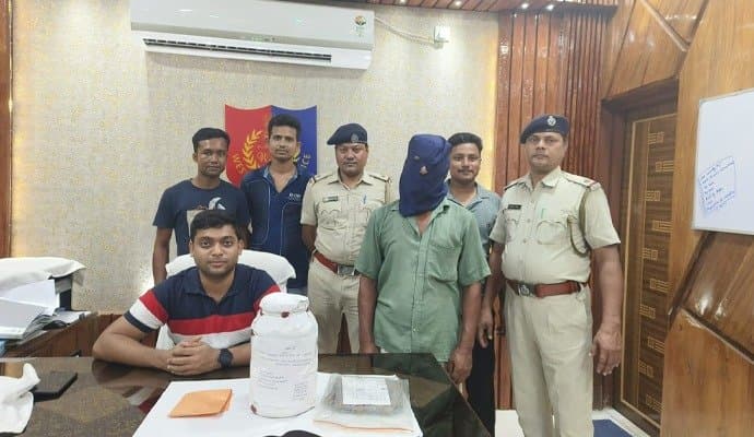Police seized 12kg silver one arrested 
