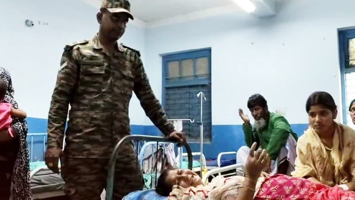Family of an Indian Army Jawan manhandled in Murshidabad
