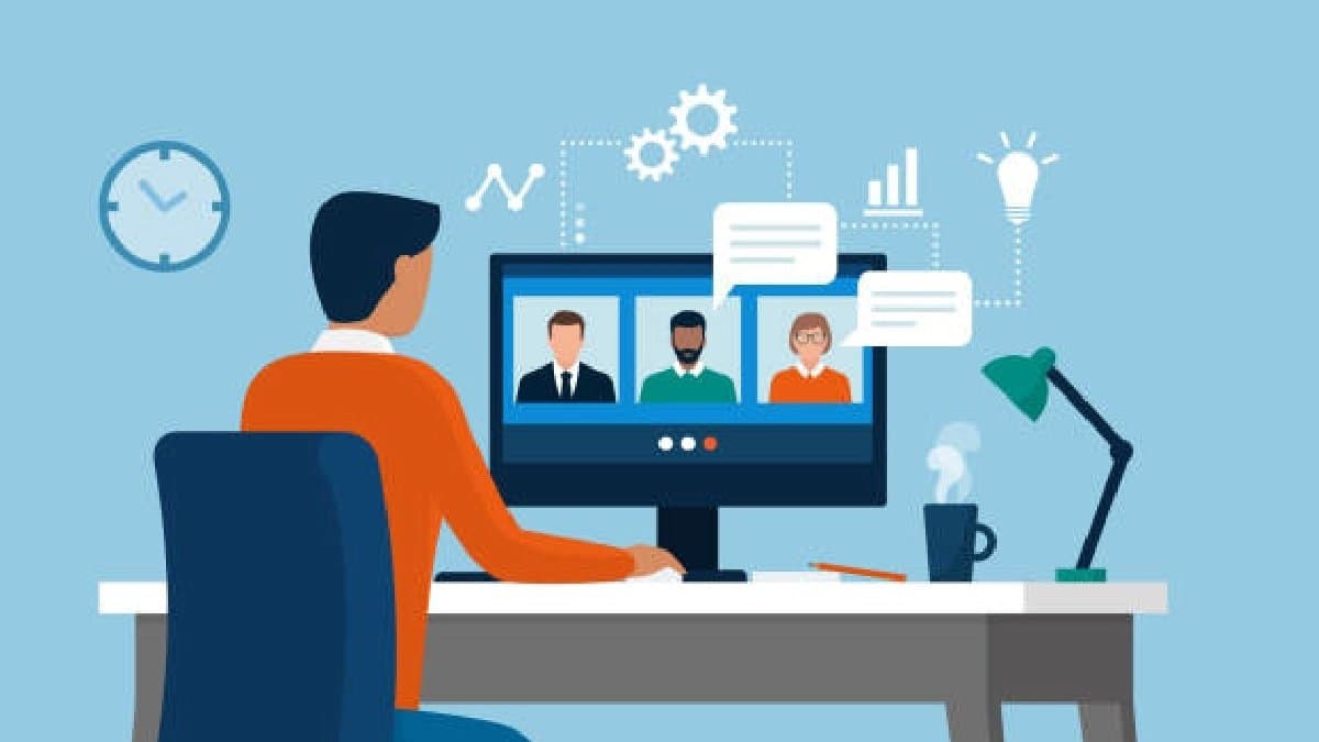 Video played during online meeting Of education department in UP then this happened