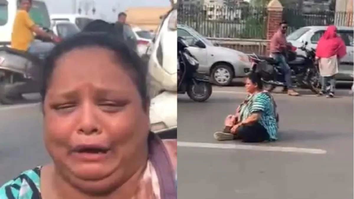 Gujarat Woman Blocks Road After Fight With Golgappa Seller