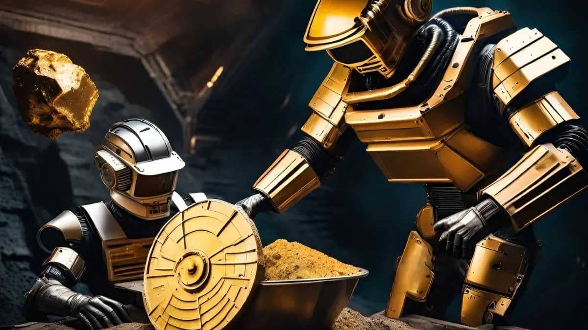 How is Artificial Intelligence or AI making difficult tasks easier like extracting gold from mines
