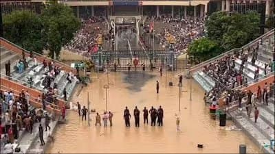 Video Of Flooding In Pakistan's Side Of Wagah-Attari Border