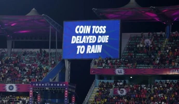 KKR-Rajasthan Royals match delayed due to rain