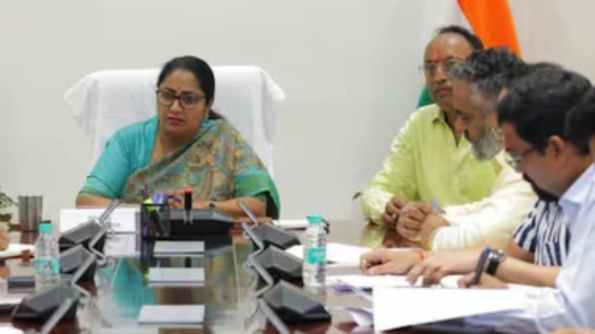 Sources says Delhi CM Rekha Guptas husband seen in official meeting Whos Manish Gupta