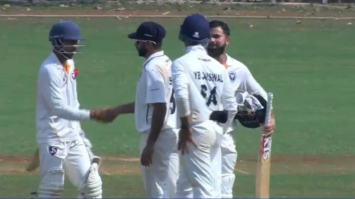 shardul thakur's century in vain as jammu and kashmir beat mumbai after 10 years in rohit sharma's presence spt