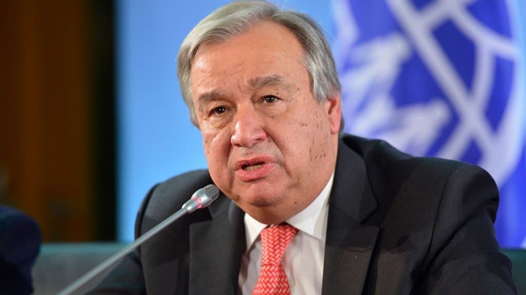 UN Secretary General Antonio Guterres on Israel gaza war 