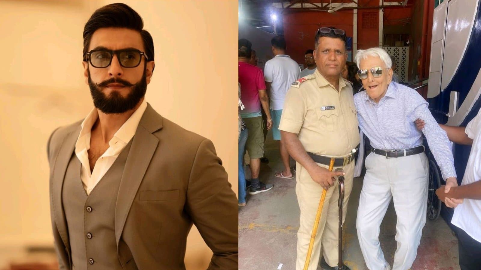 Ranveer Singh’s grandfather casts vote in style