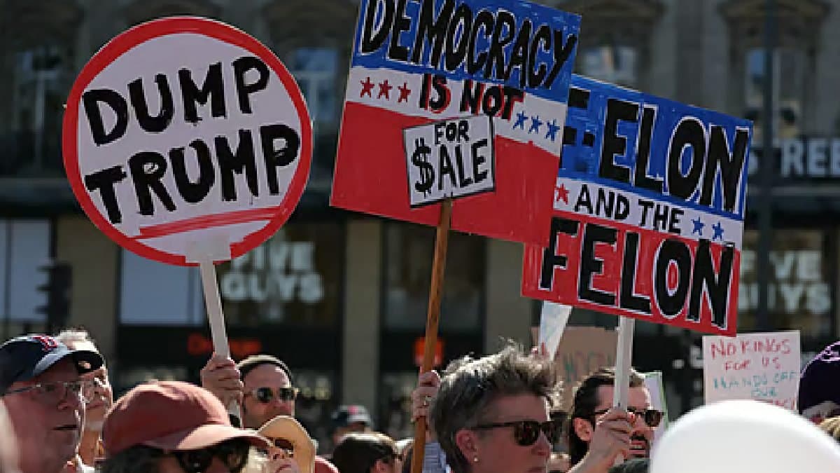 Thousands Protest Against Donald Trump Across US