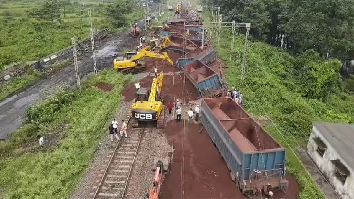 Two goods train collide near chandil station several trains cancelled