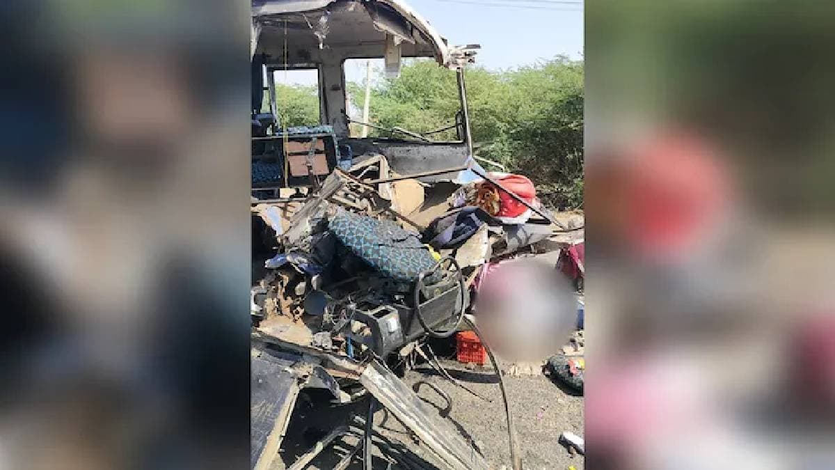  7 killed in bus truck collision in Gujarats Kachchh 