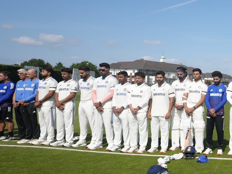 India team pay homage to the victims of Ahmedabad Plane Crash ahead of intra match 