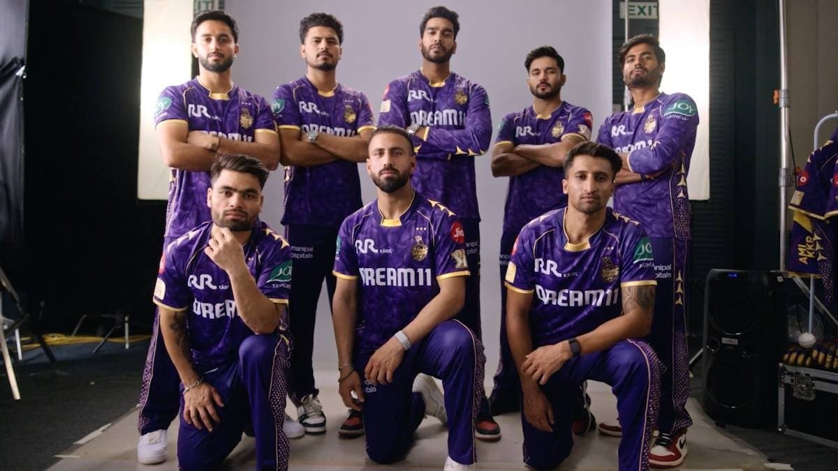 KKR reveal Three Star jersey for TATA IPL 2025 commemorating three title victories
