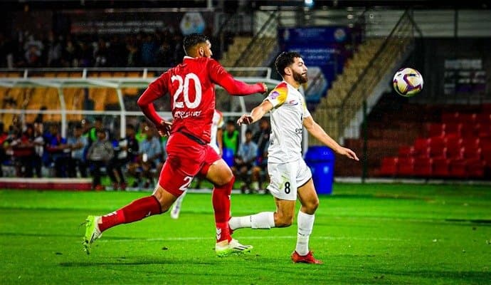 East Bengal protest against referring in Durand quarter final spt 