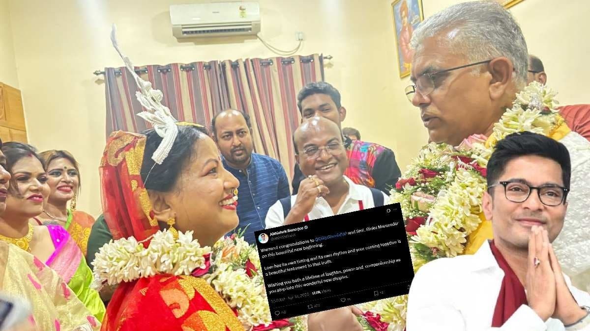 Abhishek Banerjee Post on Dilip Ghosh Wedding
