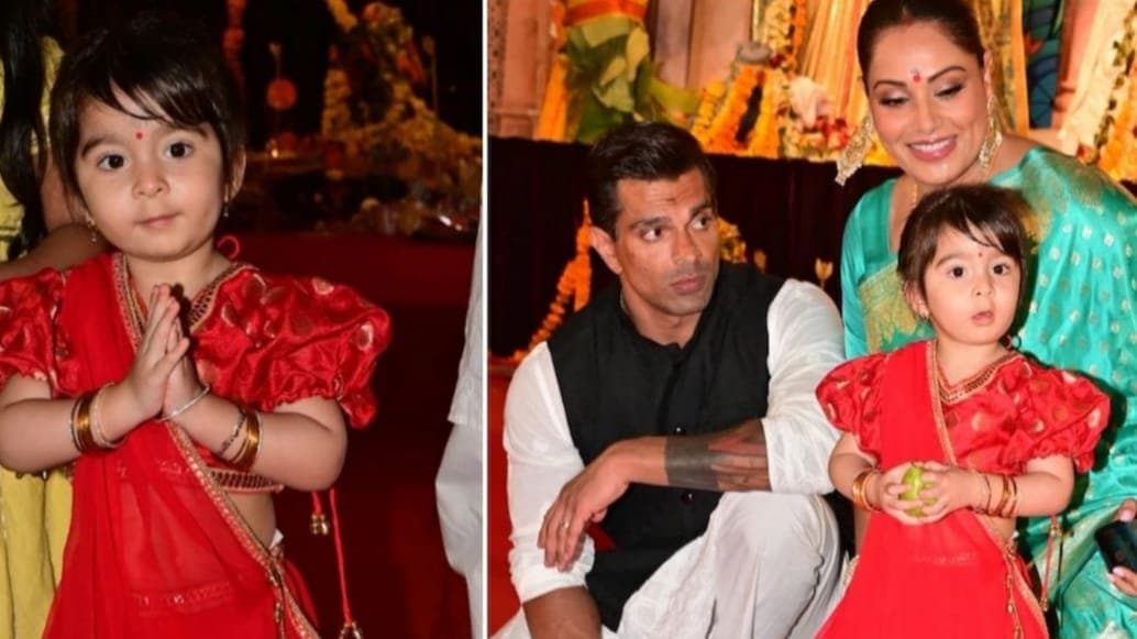 actress bipasha basu daughter devi speaking bengali and wishing dusshera ent