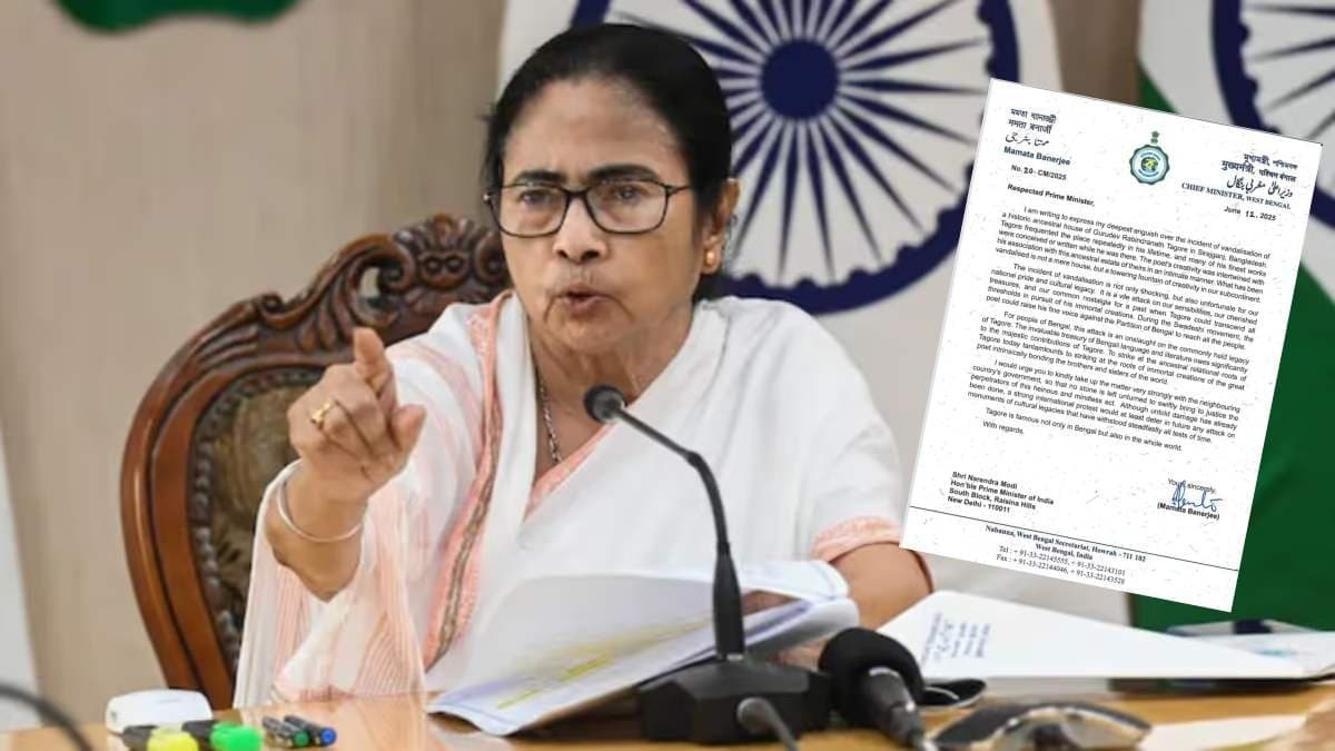Mamata Banerjee writes to Narendra Modi about Vandalism at Tagore House in Bangladesh