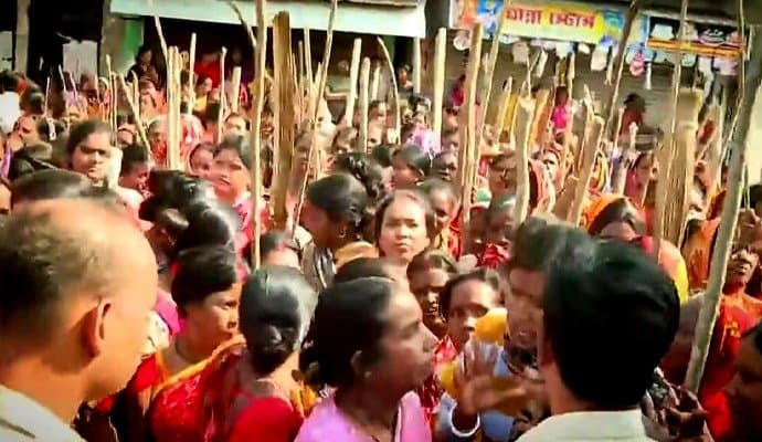 Chaos in two gram panchayat in sandeshkhali, section 144 imposed
