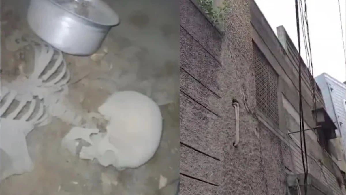 Skeleton Inside house Scrapped Notes Found Cricket Ball Leads To House in Hyderabad 