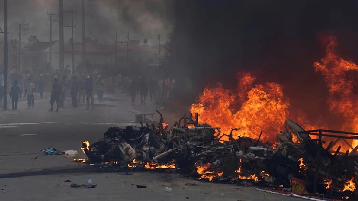 Nepal Protest Update Indian Couple Jump From Burning Hotel Woman dies 