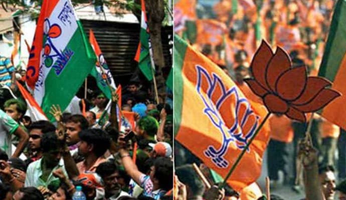 tmc and bjp clash in gangarampur ahead of election
