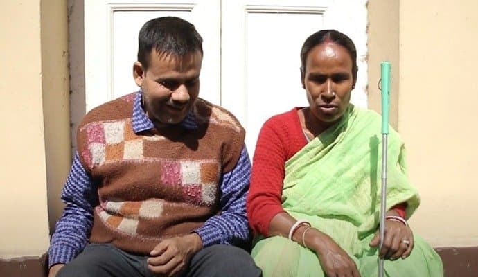 Valentine's Day blind couple love story