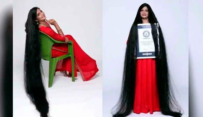 tall hair world record by up woman