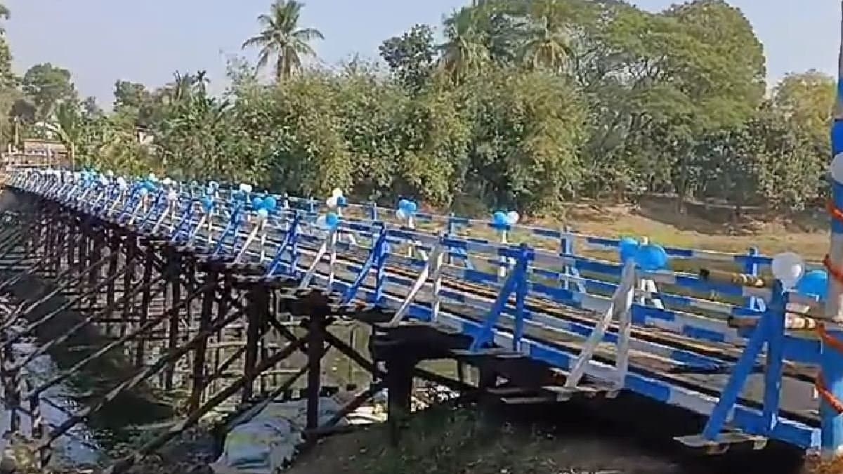 a new bridge has been constructed for the locals residing near indo-bangla border gnr